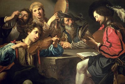 A Musical Gathering by Valentin de Boulogne